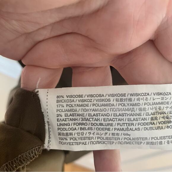 Mango Suit by MNG Brown & Black Contrast Sheath Dress w/ Brass Epaulette Detail - Picture 7 of 8